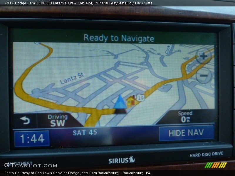 Mineral Gray Metallic / Dark Slate 2012 Dodge Ram 2500 HD Laramie Crew Cab 4x4