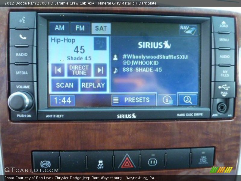 Mineral Gray Metallic / Dark Slate 2012 Dodge Ram 2500 HD Laramie Crew Cab 4x4
