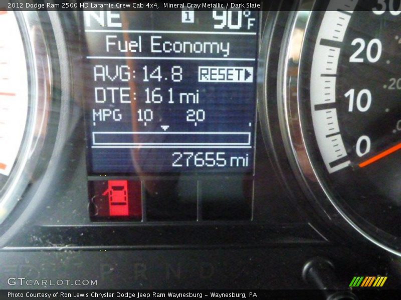 Mineral Gray Metallic / Dark Slate 2012 Dodge Ram 2500 HD Laramie Crew Cab 4x4