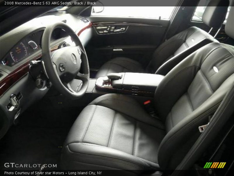 Black / Black 2008 Mercedes-Benz S 63 AMG Sedan