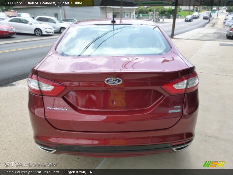 Sunset / Dune 2014 Ford Fusion SE EcoBoost