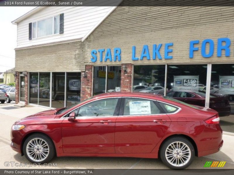 Sunset / Dune 2014 Ford Fusion SE EcoBoost