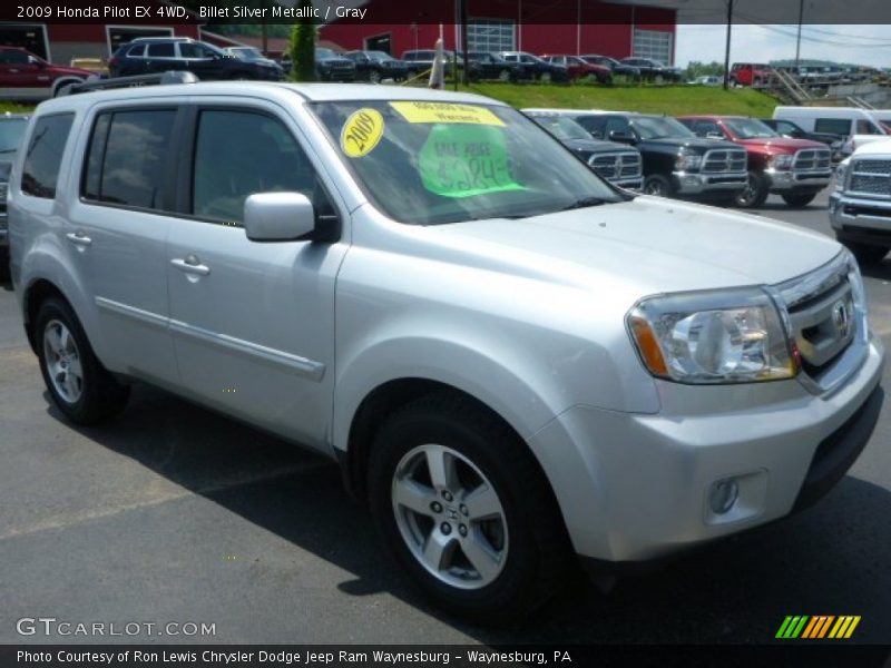 Billet Silver Metallic / Gray 2009 Honda Pilot EX 4WD