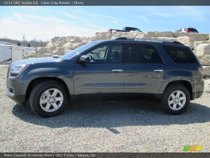 Cyber Gray Metallic / Ebony 2014 GMC Acadia SLE