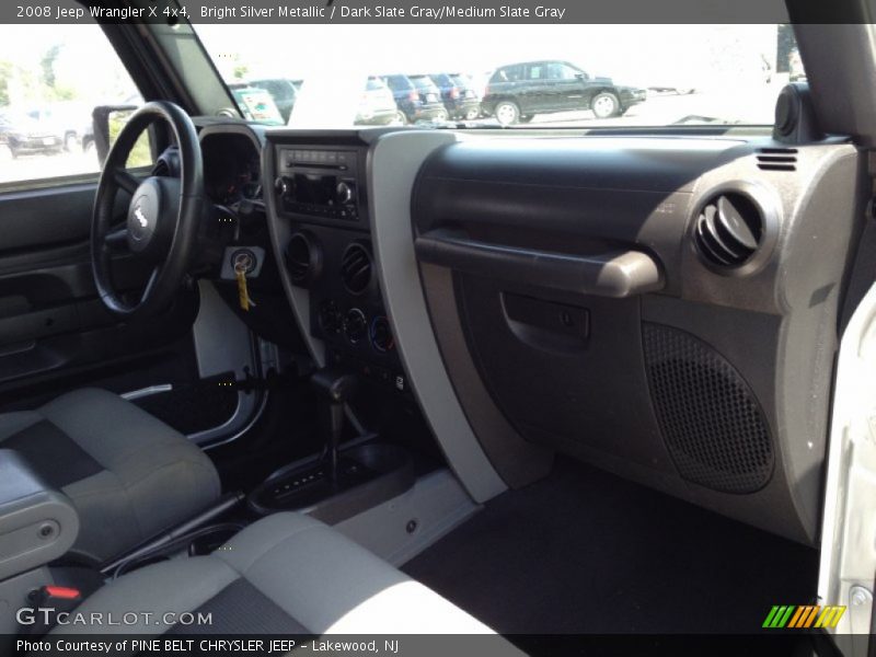 Bright Silver Metallic / Dark Slate Gray/Medium Slate Gray 2008 Jeep Wrangler X 4x4