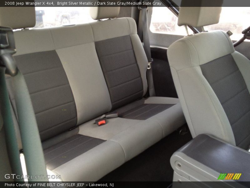Rear Seat of 2008 Wrangler X 4x4