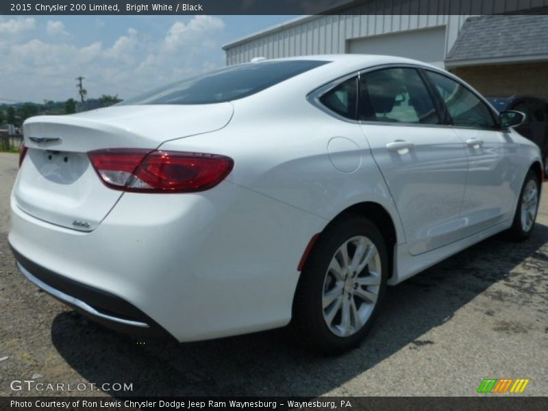 Bright White / Black 2015 Chrysler 200 Limited