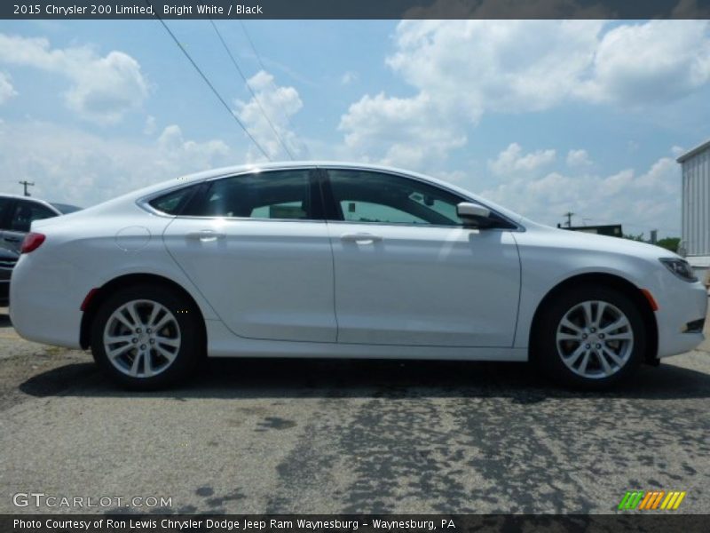 Bright White / Black 2015 Chrysler 200 Limited