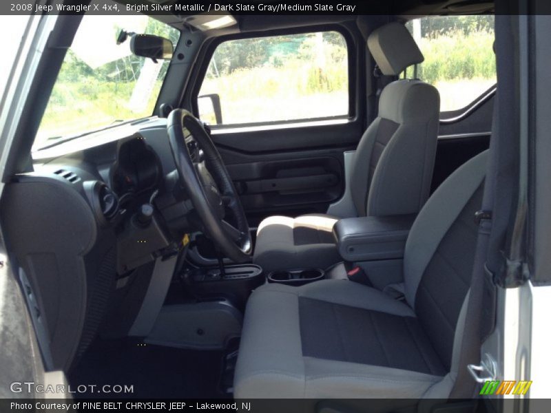 Bright Silver Metallic / Dark Slate Gray/Medium Slate Gray 2008 Jeep Wrangler X 4x4