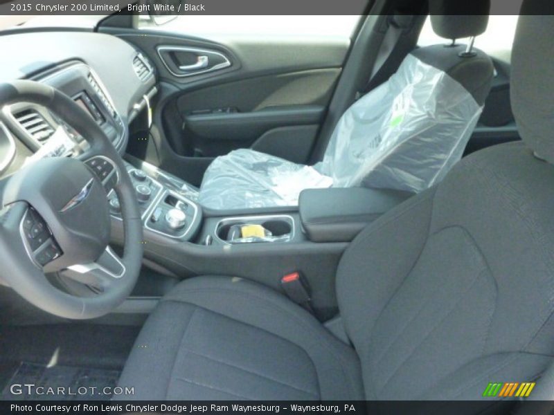Bright White / Black 2015 Chrysler 200 Limited