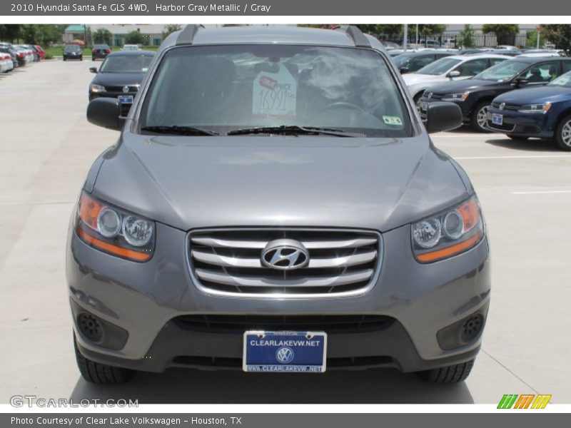 Harbor Gray Metallic / Gray 2010 Hyundai Santa Fe GLS 4WD