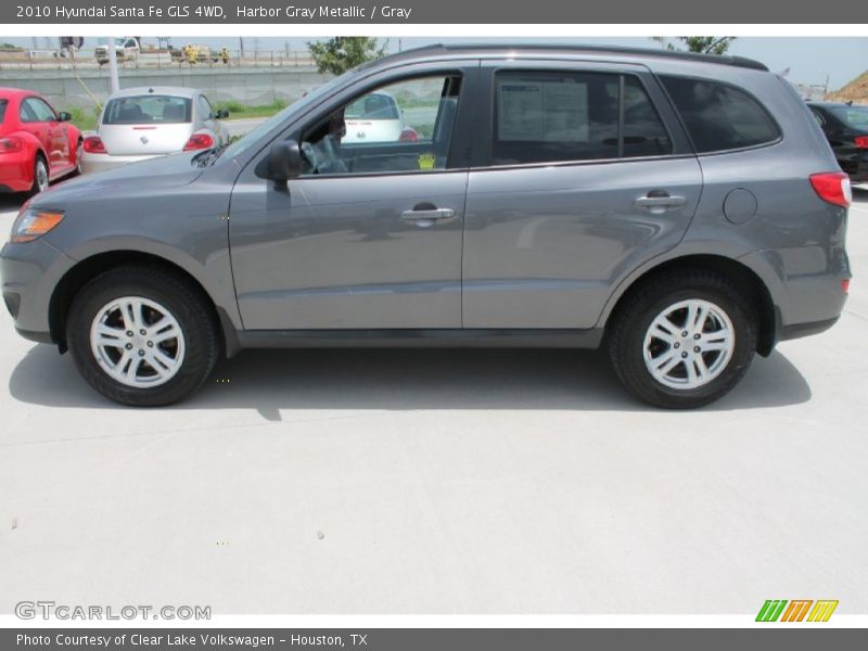Harbor Gray Metallic / Gray 2010 Hyundai Santa Fe GLS 4WD