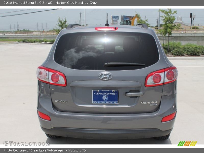 Harbor Gray Metallic / Gray 2010 Hyundai Santa Fe GLS 4WD