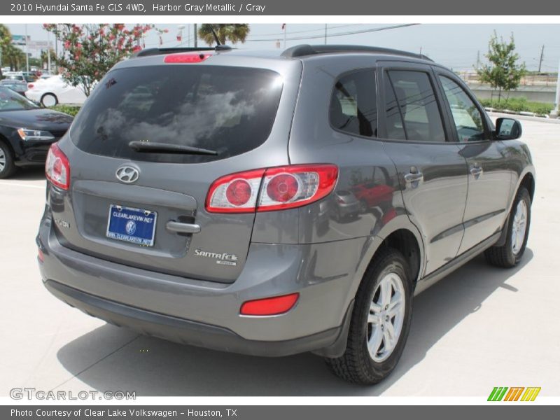 Harbor Gray Metallic / Gray 2010 Hyundai Santa Fe GLS 4WD