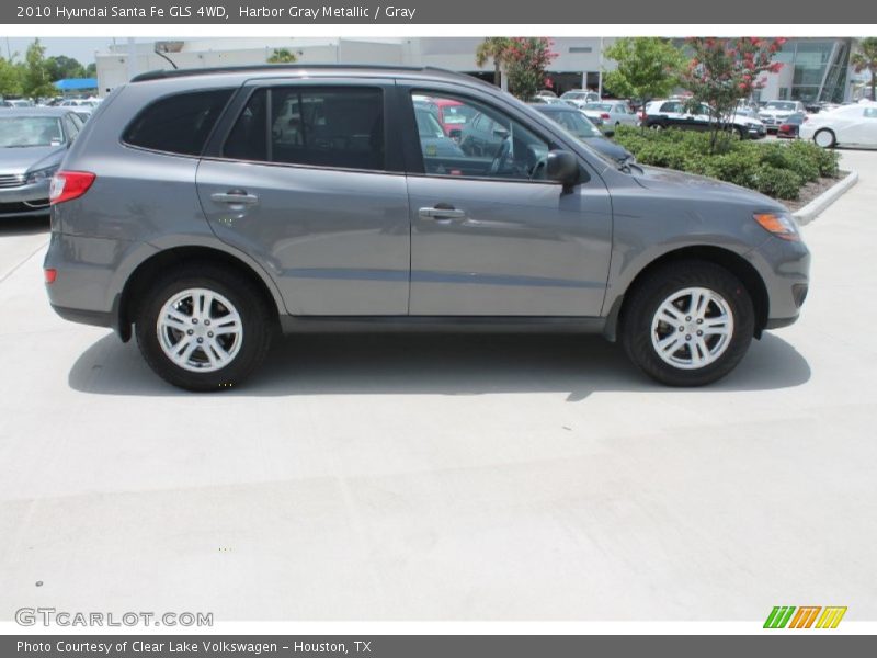 Harbor Gray Metallic / Gray 2010 Hyundai Santa Fe GLS 4WD
