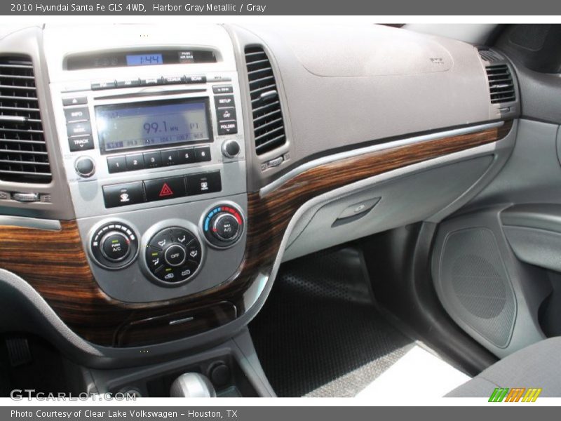 Harbor Gray Metallic / Gray 2010 Hyundai Santa Fe GLS 4WD