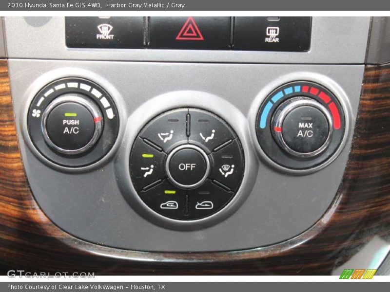 Harbor Gray Metallic / Gray 2010 Hyundai Santa Fe GLS 4WD