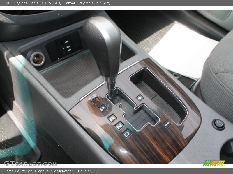 Harbor Gray Metallic / Gray 2010 Hyundai Santa Fe GLS 4WD