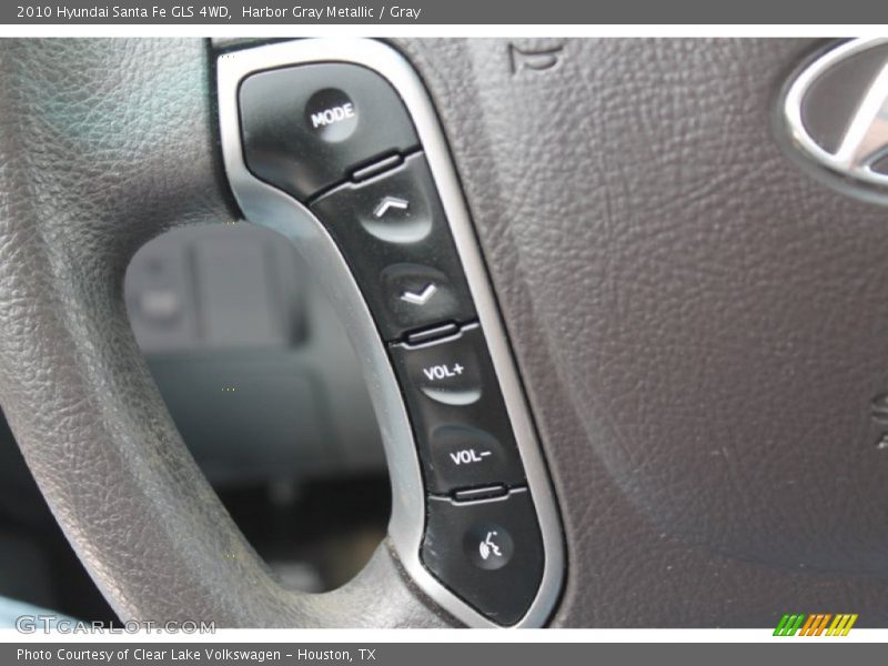 Harbor Gray Metallic / Gray 2010 Hyundai Santa Fe GLS 4WD