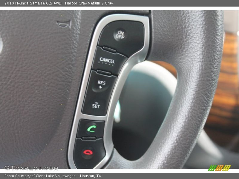 Harbor Gray Metallic / Gray 2010 Hyundai Santa Fe GLS 4WD