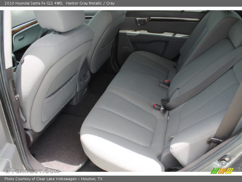 Harbor Gray Metallic / Gray 2010 Hyundai Santa Fe GLS 4WD