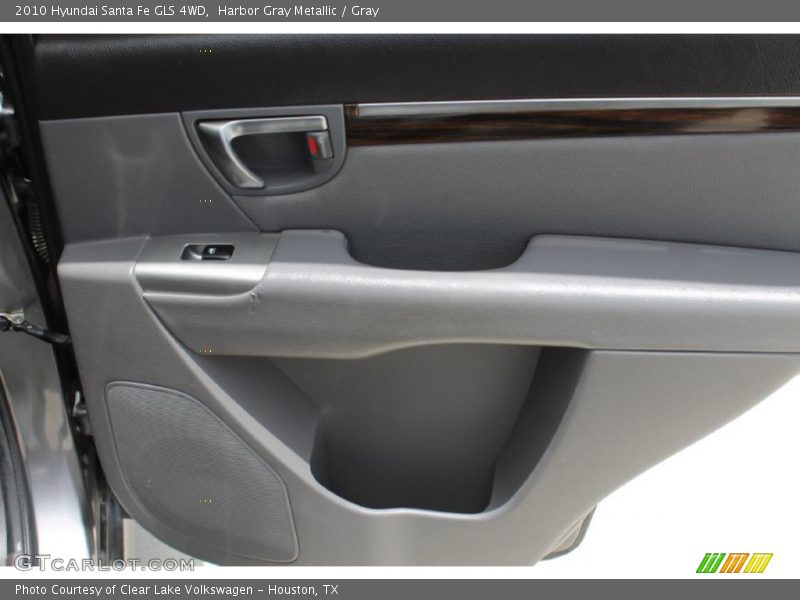 Harbor Gray Metallic / Gray 2010 Hyundai Santa Fe GLS 4WD
