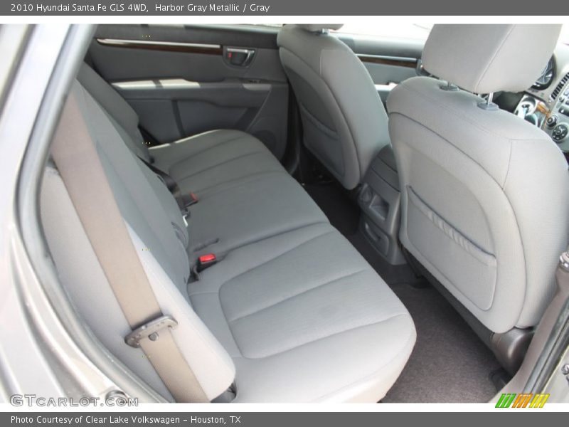 Harbor Gray Metallic / Gray 2010 Hyundai Santa Fe GLS 4WD