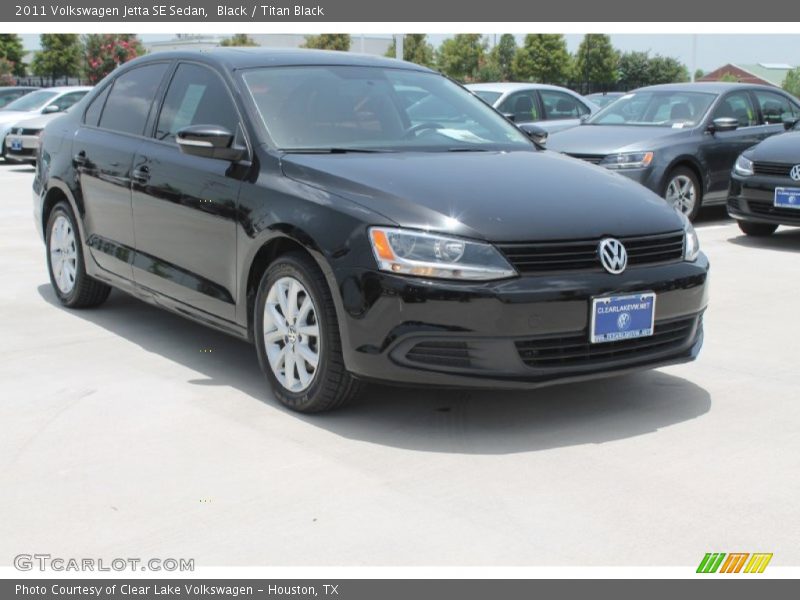 Black / Titan Black 2011 Volkswagen Jetta SE Sedan