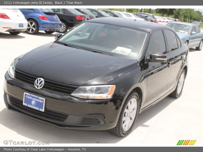 Black / Titan Black 2011 Volkswagen Jetta SE Sedan