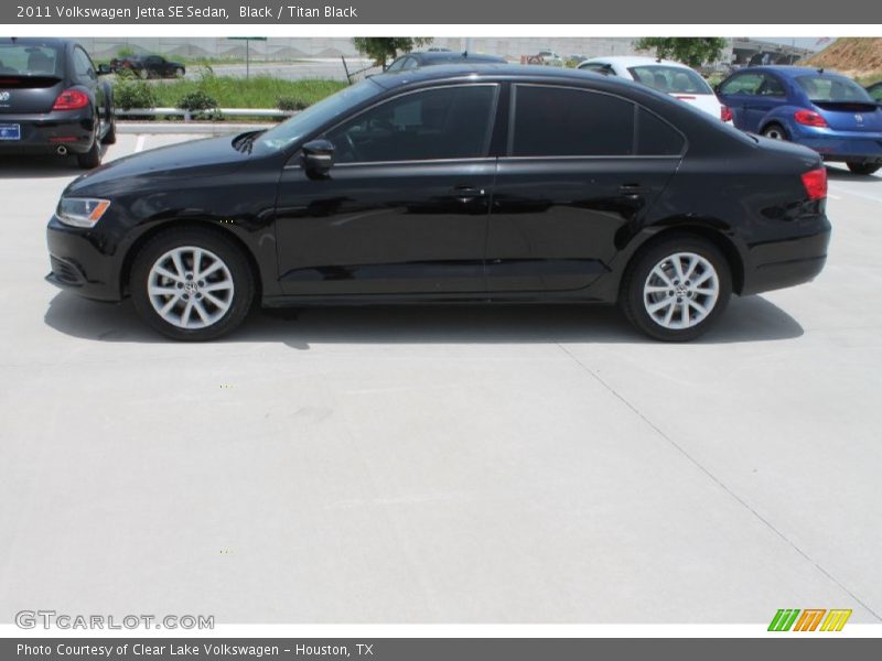 Black / Titan Black 2011 Volkswagen Jetta SE Sedan