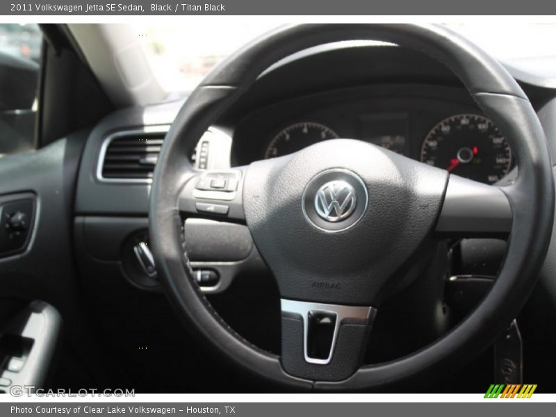Black / Titan Black 2011 Volkswagen Jetta SE Sedan