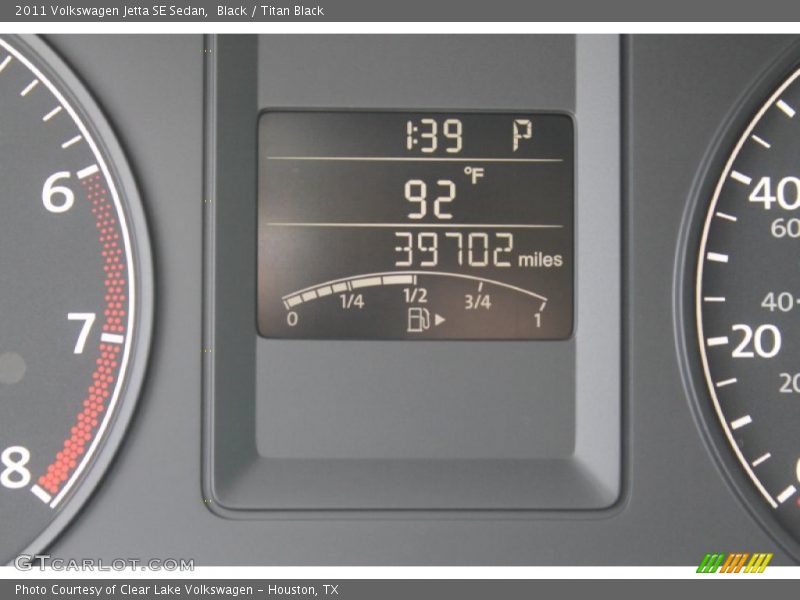 Black / Titan Black 2011 Volkswagen Jetta SE Sedan