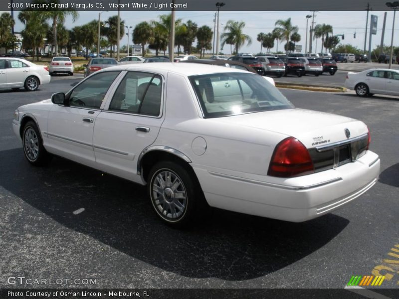 Vibrant White / Light Camel 2006 Mercury Grand Marquis GS