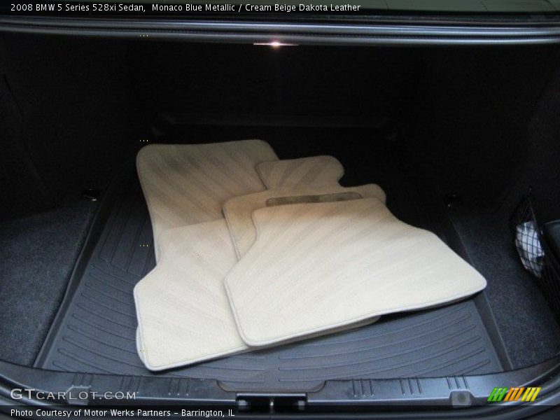 Monaco Blue Metallic / Cream Beige Dakota Leather 2008 BMW 5 Series 528xi Sedan