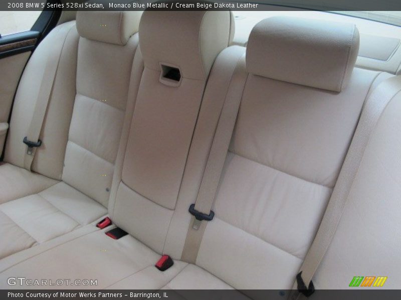 Monaco Blue Metallic / Cream Beige Dakota Leather 2008 BMW 5 Series 528xi Sedan