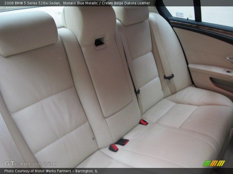 Monaco Blue Metallic / Cream Beige Dakota Leather 2008 BMW 5 Series 528xi Sedan