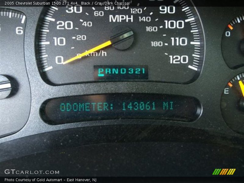 Black / Gray/Dark Charcoal 2005 Chevrolet Suburban 1500 Z71 4x4
