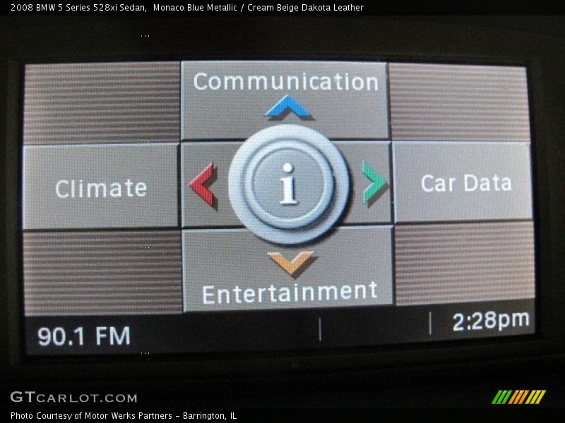 Monaco Blue Metallic / Cream Beige Dakota Leather 2008 BMW 5 Series 528xi Sedan
