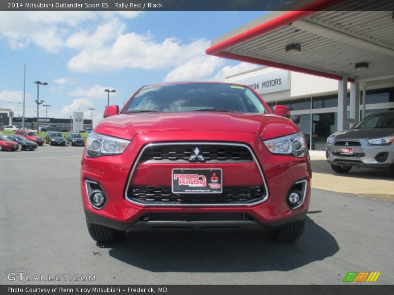 Rally Red / Black 2014 Mitsubishi Outlander Sport ES
