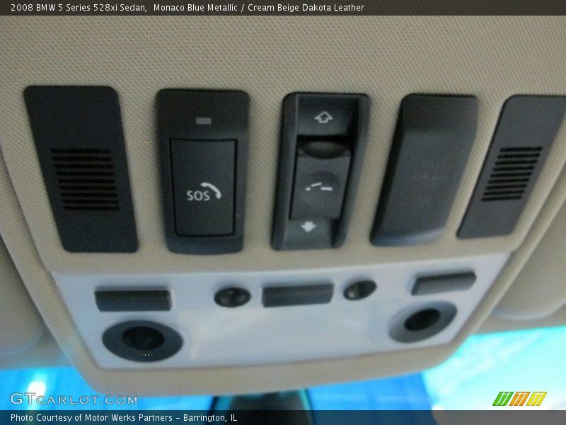 Monaco Blue Metallic / Cream Beige Dakota Leather 2008 BMW 5 Series 528xi Sedan