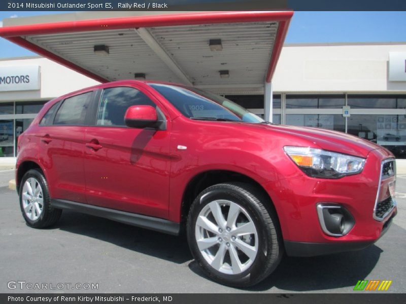 Rally Red / Black 2014 Mitsubishi Outlander Sport ES