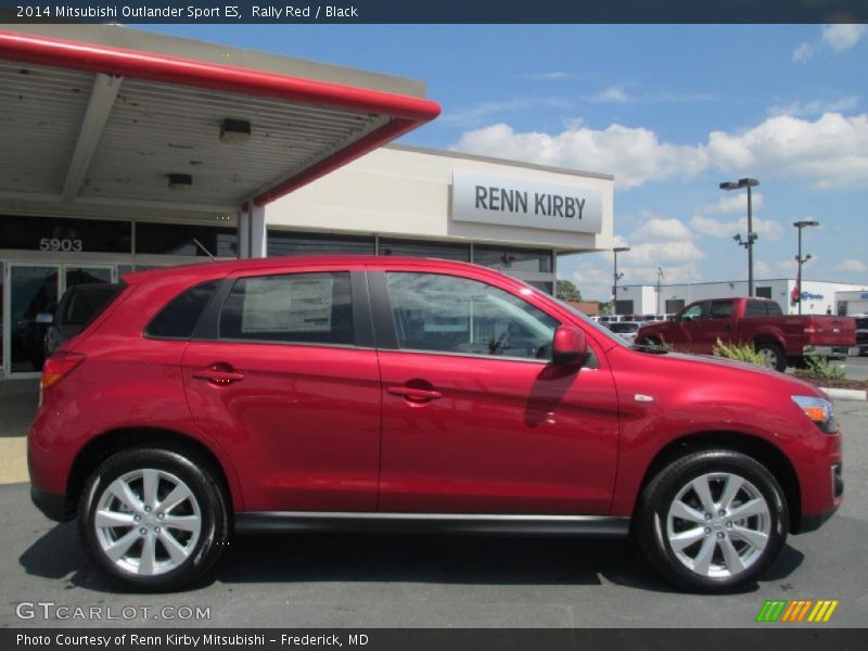 Rally Red / Black 2014 Mitsubishi Outlander Sport ES