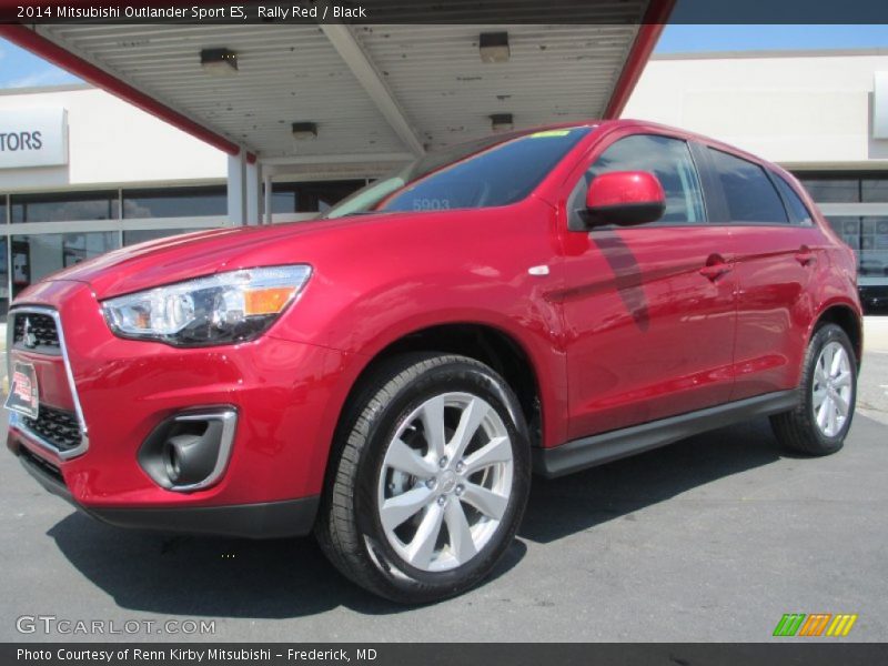 Rally Red / Black 2014 Mitsubishi Outlander Sport ES