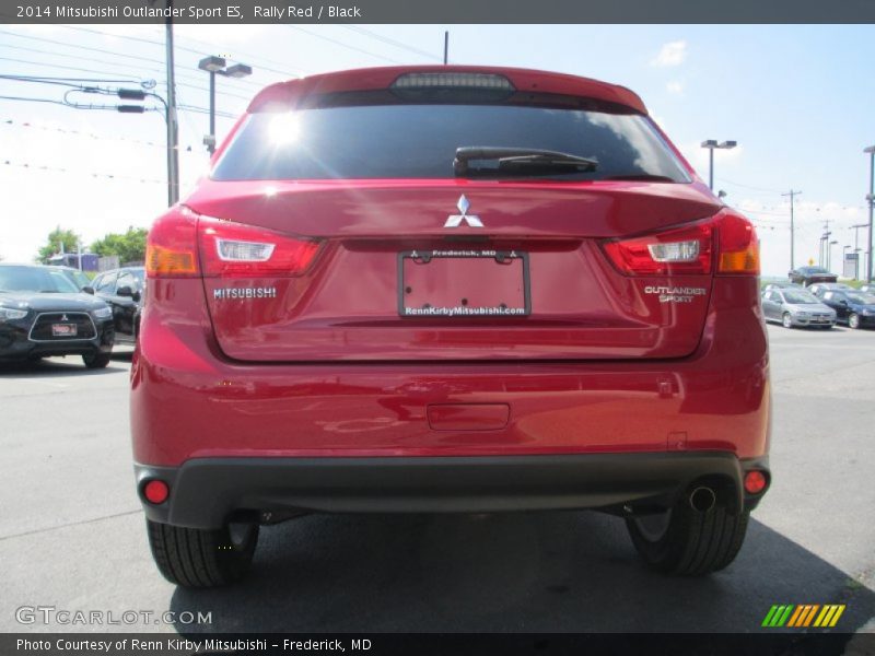 Rally Red / Black 2014 Mitsubishi Outlander Sport ES