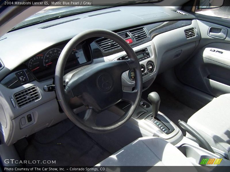 Mystic Blue Pearl / Gray 2004 Mitsubishi Lancer ES