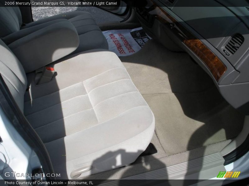 Vibrant White / Light Camel 2006 Mercury Grand Marquis GS
