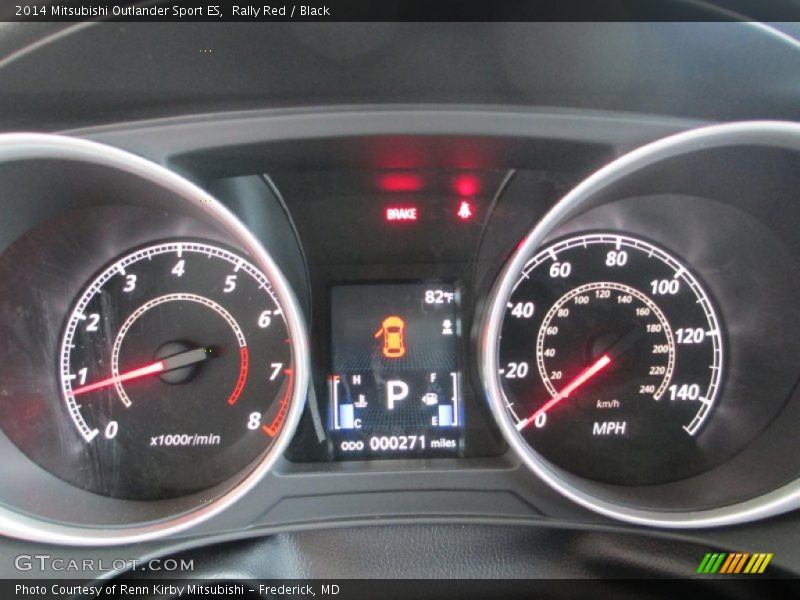 Rally Red / Black 2014 Mitsubishi Outlander Sport ES