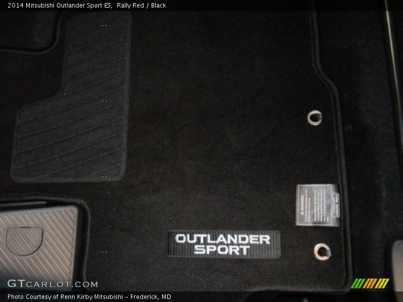 Rally Red / Black 2014 Mitsubishi Outlander Sport ES