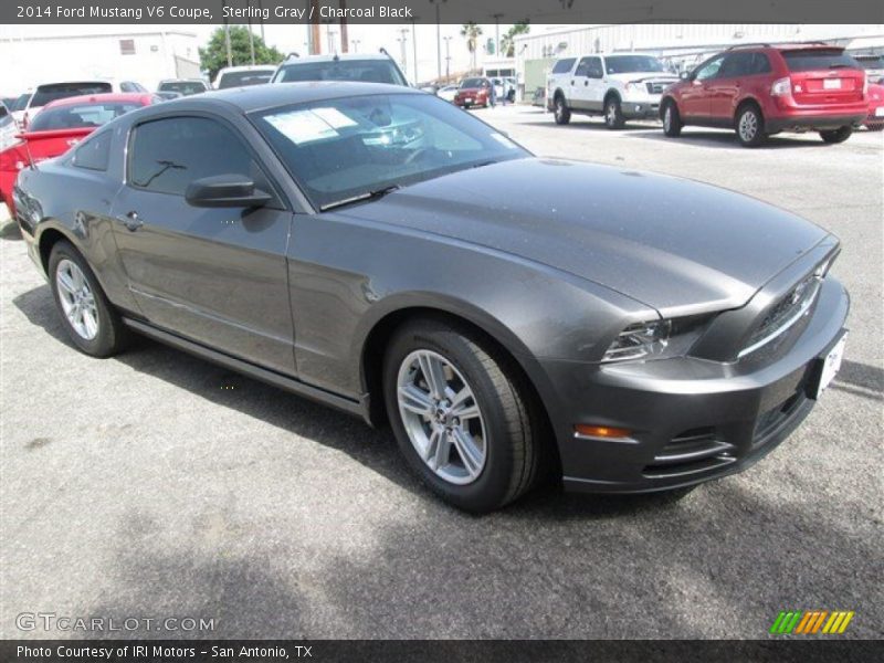 Sterling Gray / Charcoal Black 2014 Ford Mustang V6 Coupe
