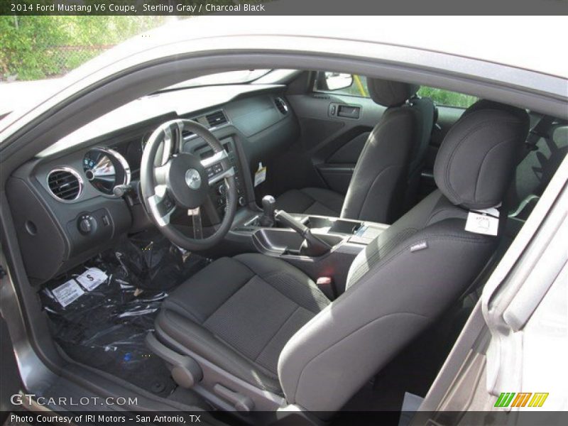 Sterling Gray / Charcoal Black 2014 Ford Mustang V6 Coupe